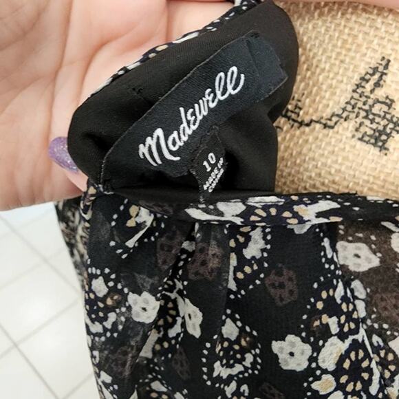 Madewell long she sleeve dress size 10 - Picture 7 of 8